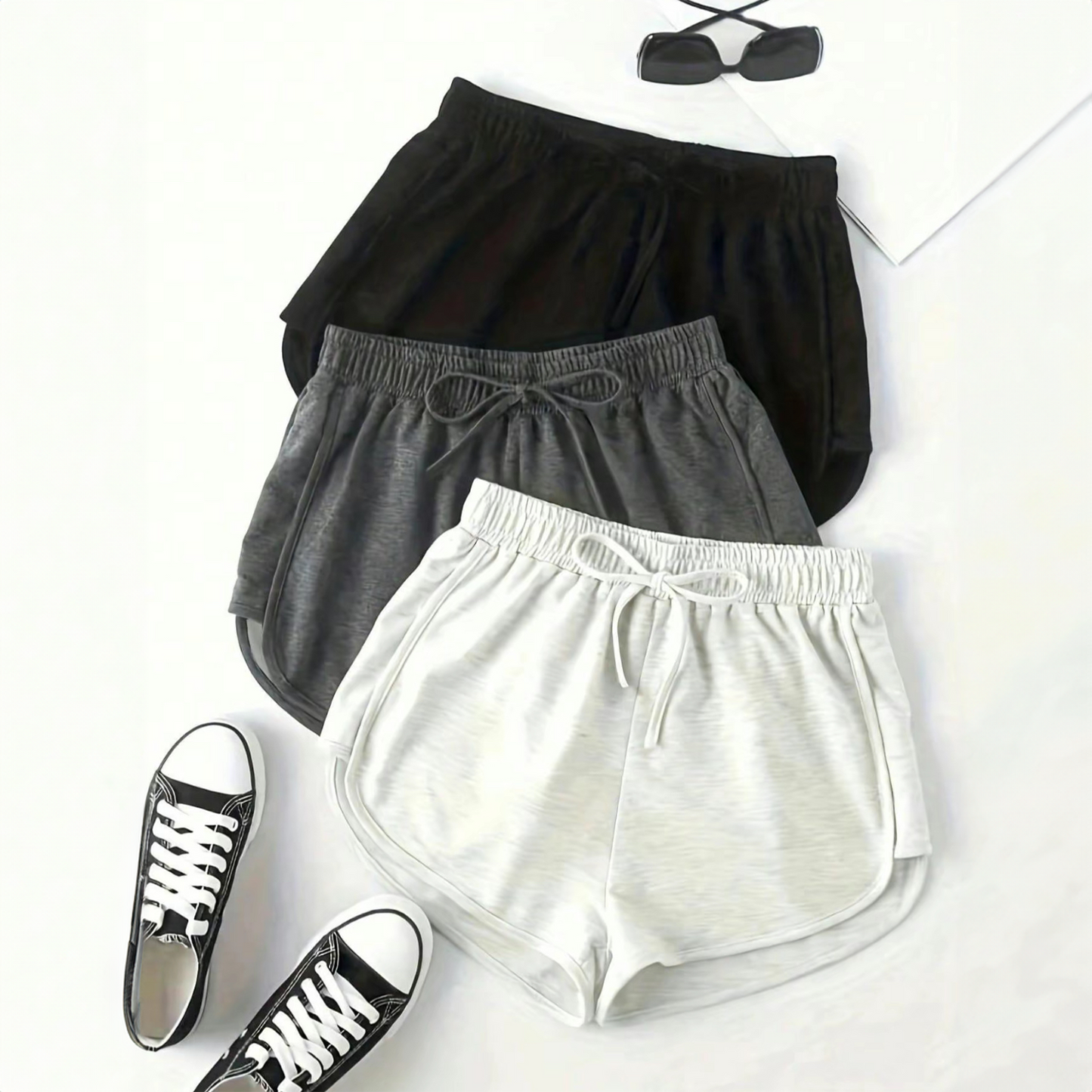 Drawstring Athletic Shorts