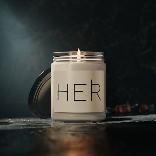 Her Scented Soy Candle - 9oz Aromatherapy Candle for Relaxation and Gifts