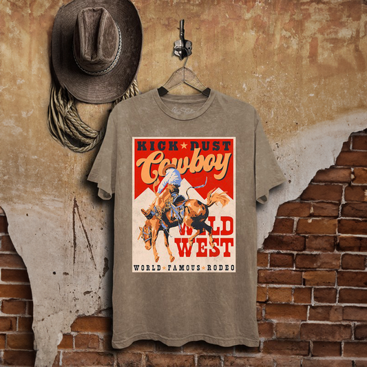 Kick Dust Cowboy Vintage Tee