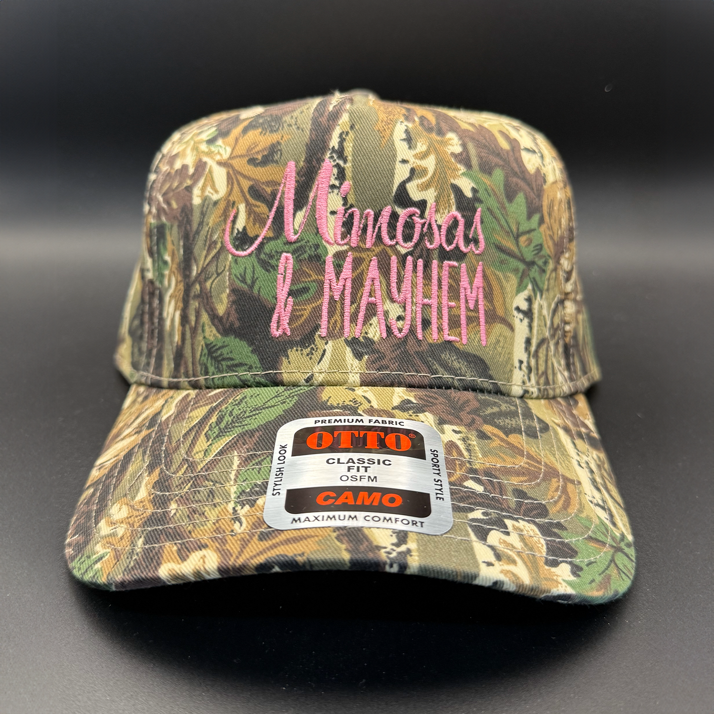 Mimosas & Mayhem Camo Hat