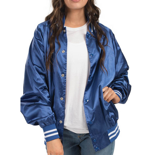 Satin Baseball Jacket